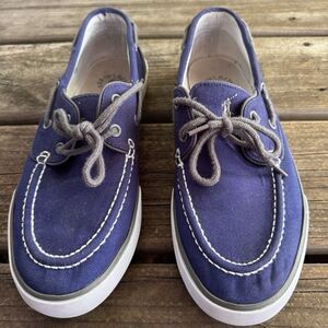 Polo Ralph Lauren Navy Canvas Loafers In A Men's Size 8.5D‎